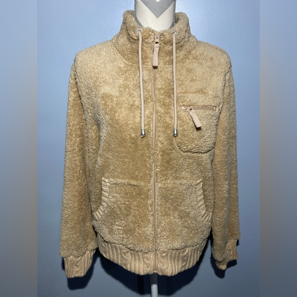Olivia Sky Tan Sherpa Jacket